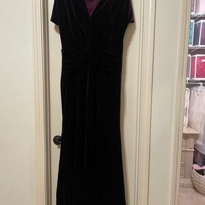 Elegant Black Velvet Dress